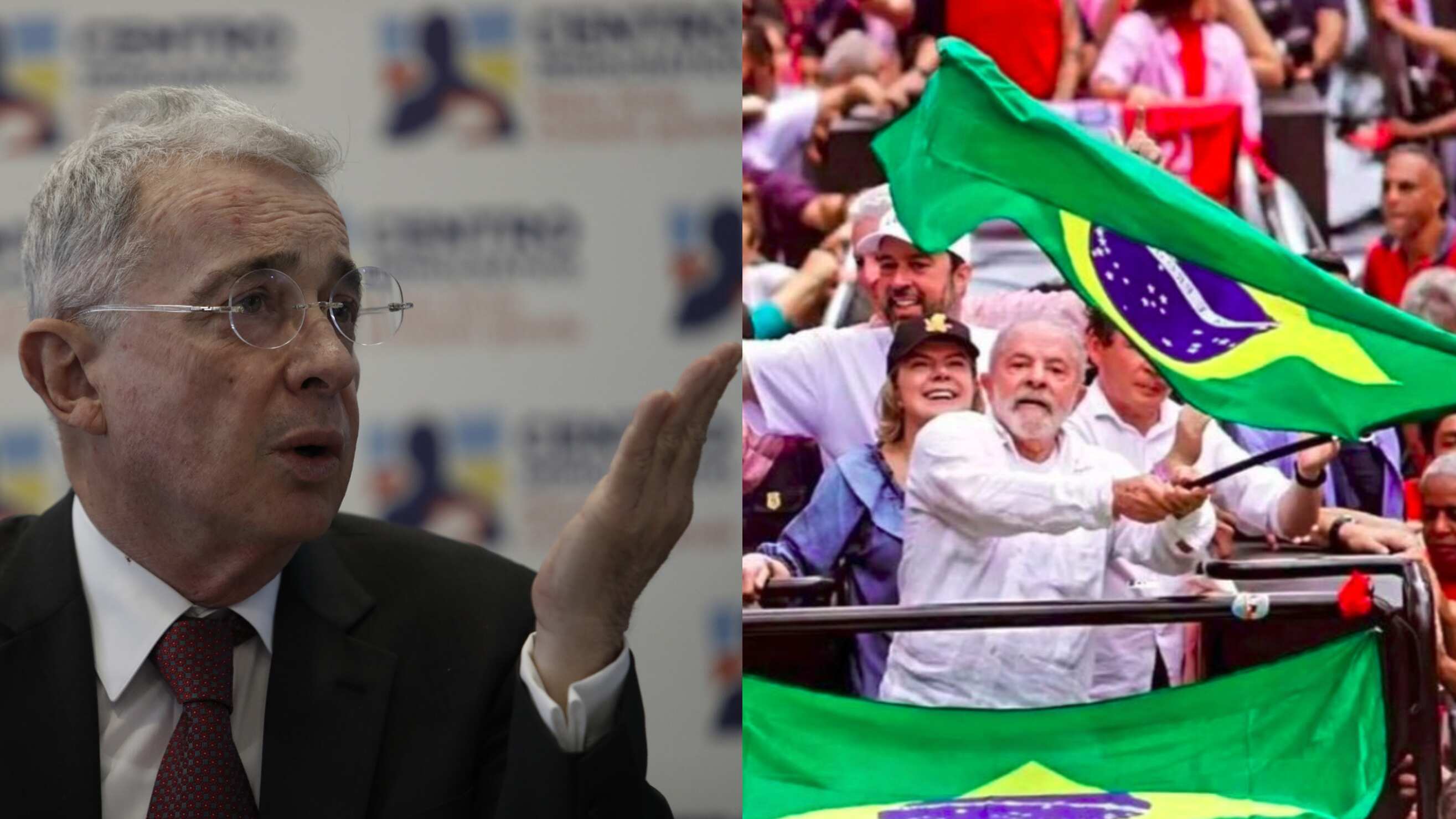 Expresidente Uribe se pronunció por victoria de Lula da Silva