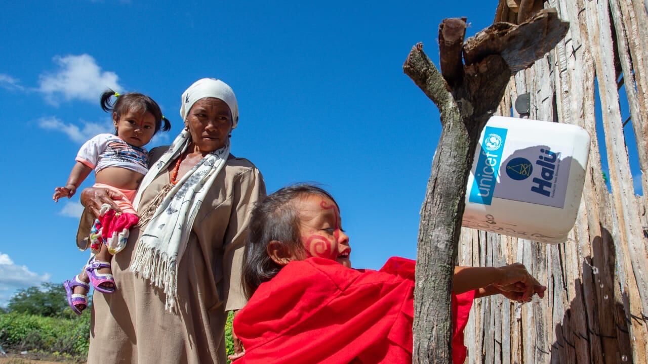 Comunidad wayuu en Manaure.