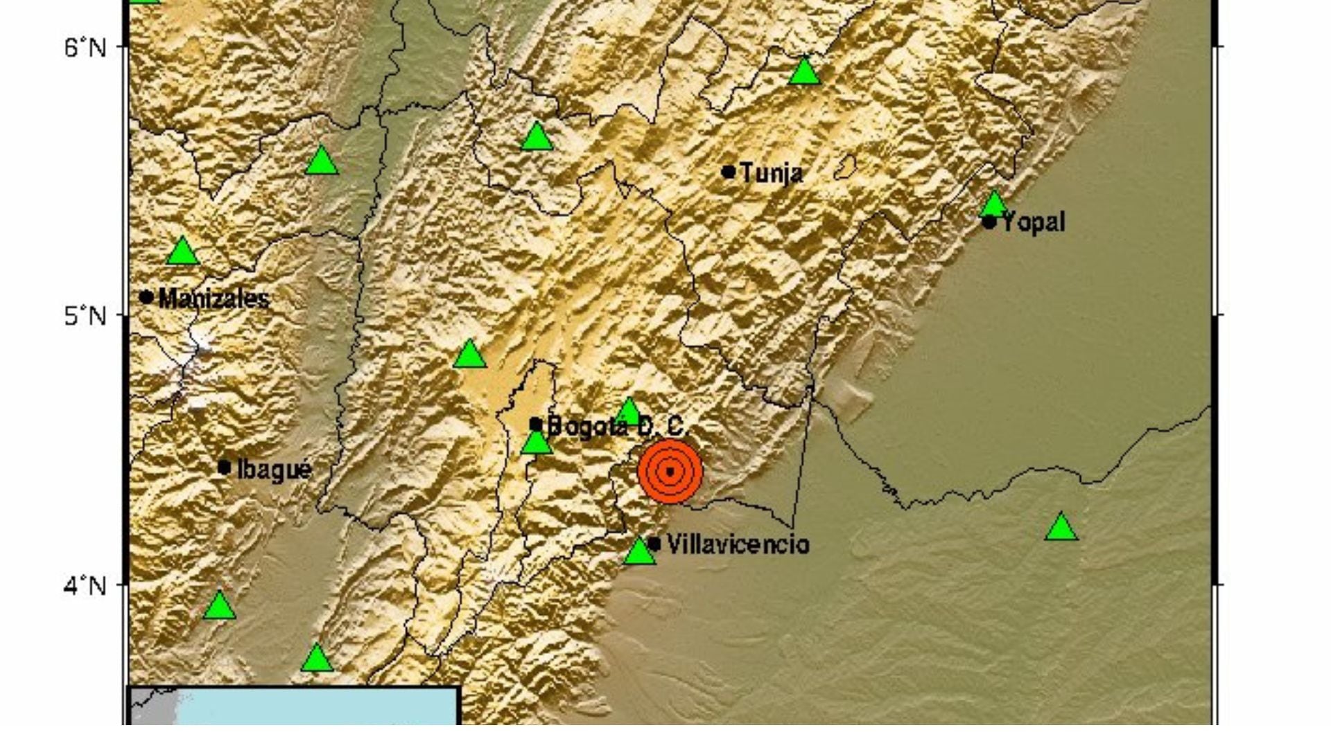 Temblor en el Meta