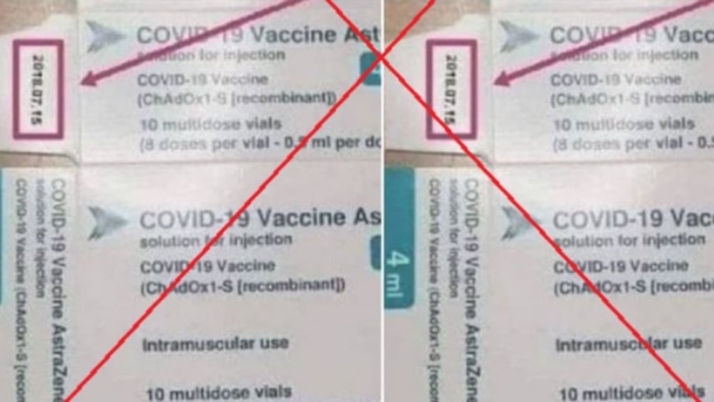 Desmienten imagen que sugiere que vacuna AstraZeneca estaba lista desde 2018