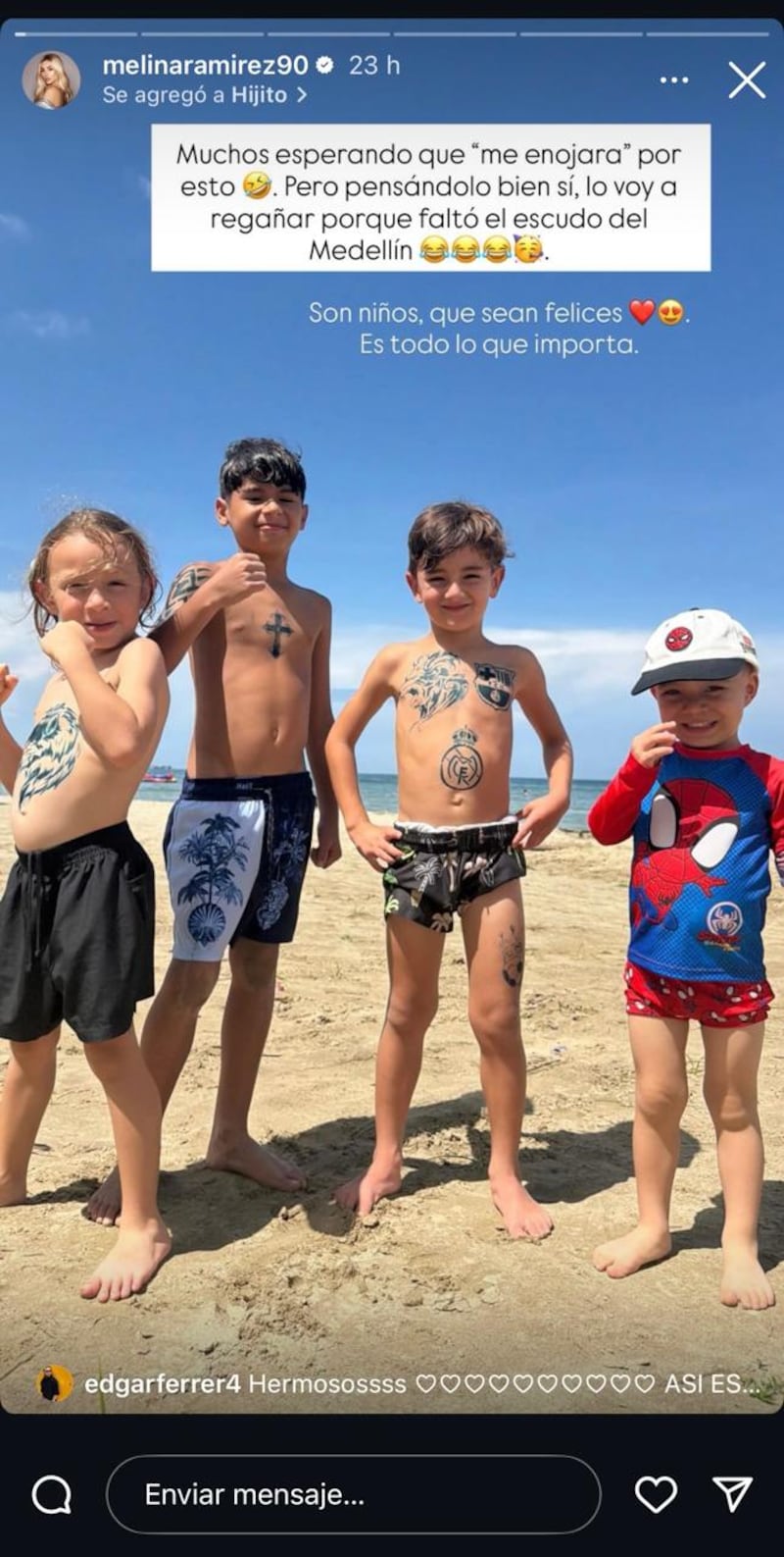 Melina Ramírez y su hijo, Salvador