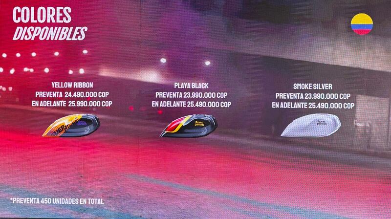 Estos son los colores de la GRR 450 de Royal Enfield, que llegarán a Colombia.