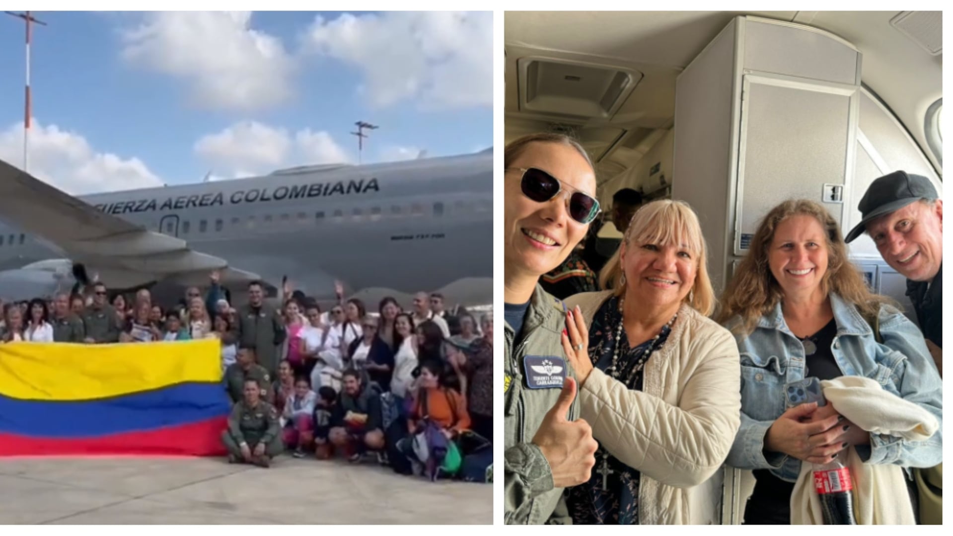 Primer avión de la FAC para repatriar a colombianos atrapados en Israel (MinDefensa)