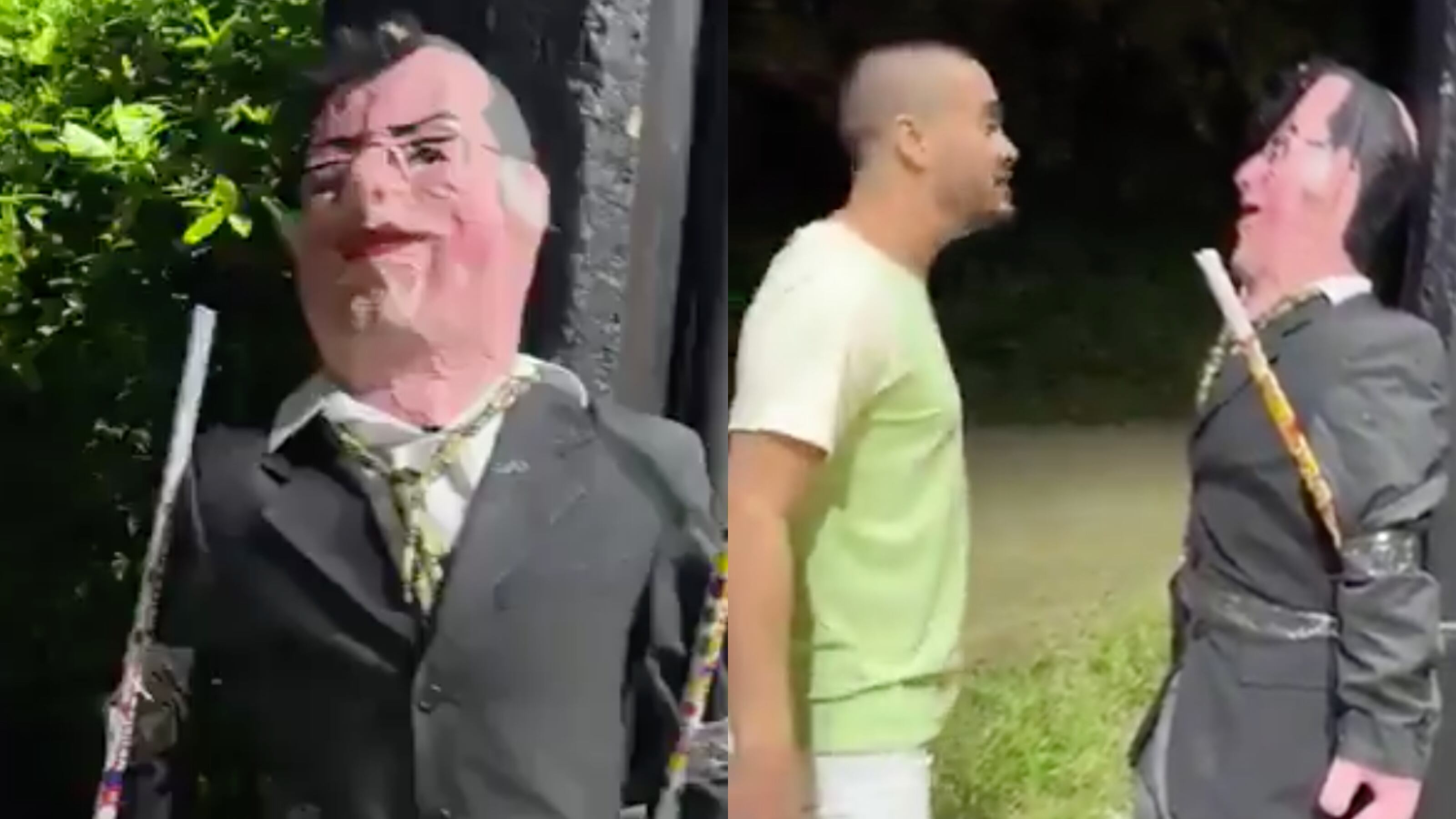 Año viejo Gustavo Petro (Video redes sociales descargada 4 de diciembre 2024)