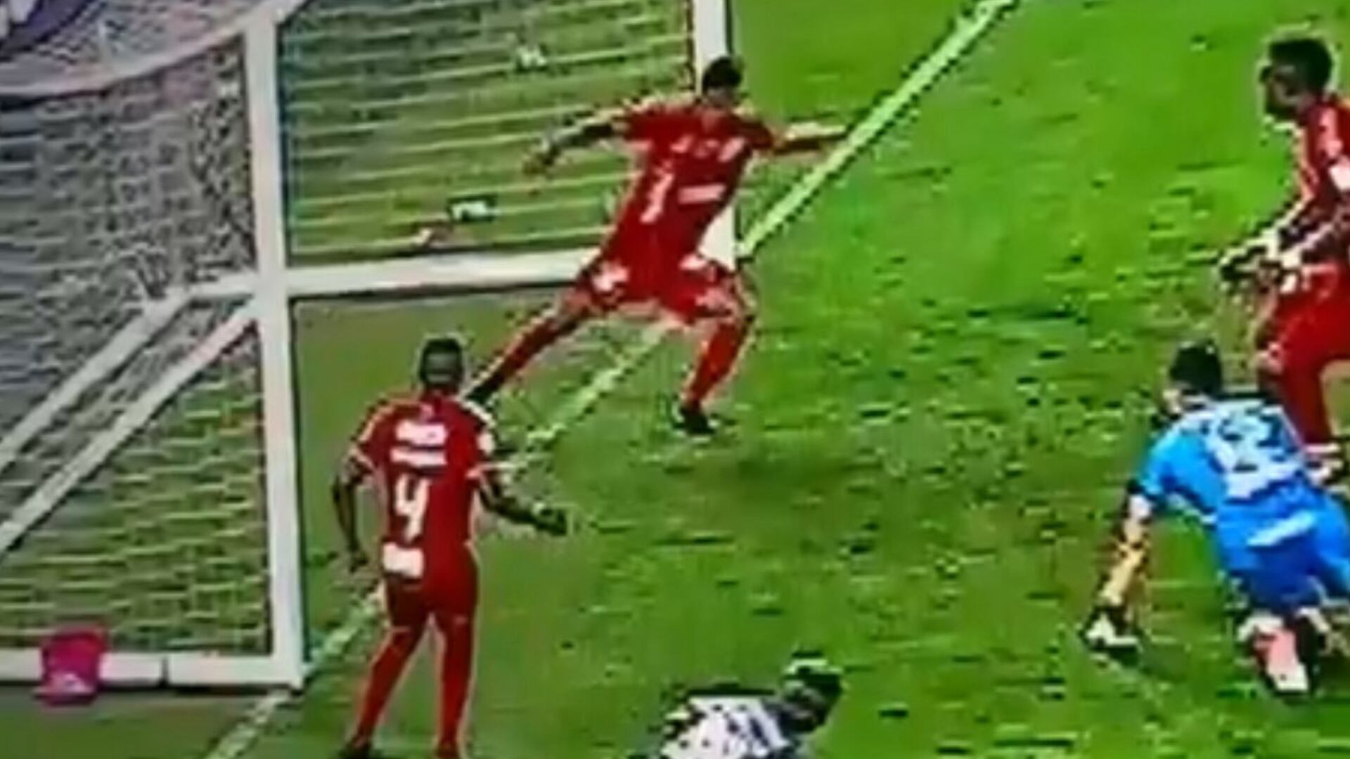 Gol polémico del Junior al América - Foto: Transmisión oficial de Win Sports tomada el 24 de noviembre del 2025