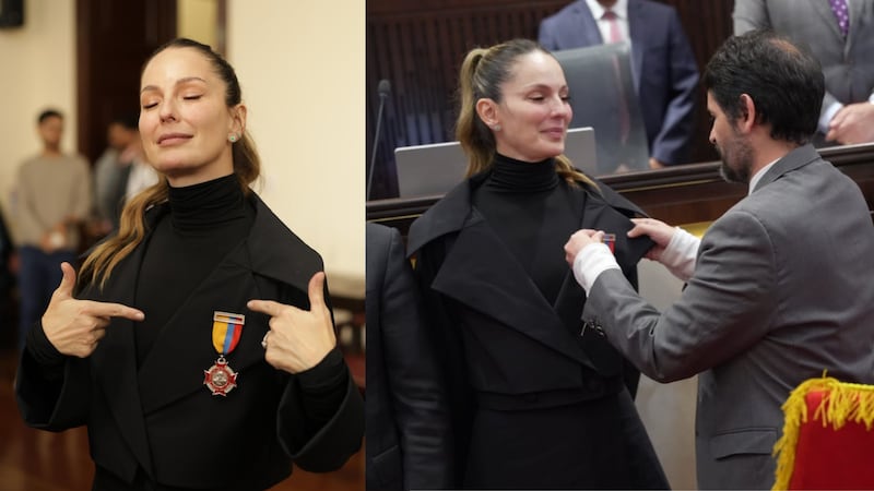 Claudia Bahamón pasó de MasterChef a ser condecorada en el Congreso