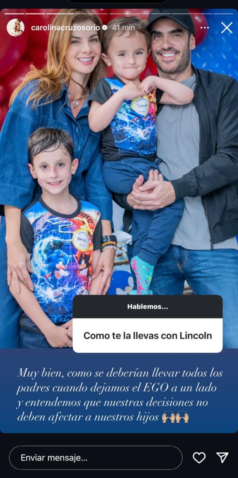 Carolina Cruz y su relación con Lincoln Palomeque