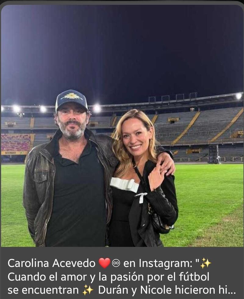 Carolina Acevedo publicó fotografías en el polémico matrimonio en El Campín