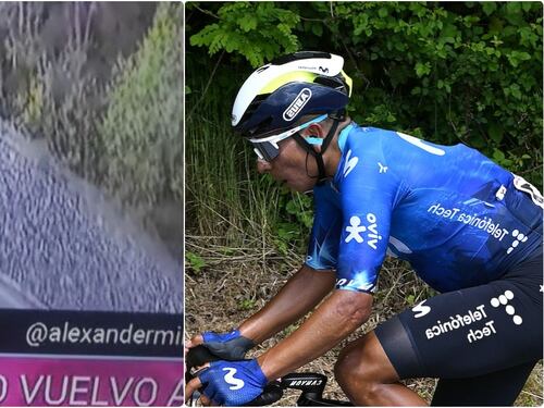 Insólito mensaje se coló en plena transmisión de RCN en el Giro de Italia
