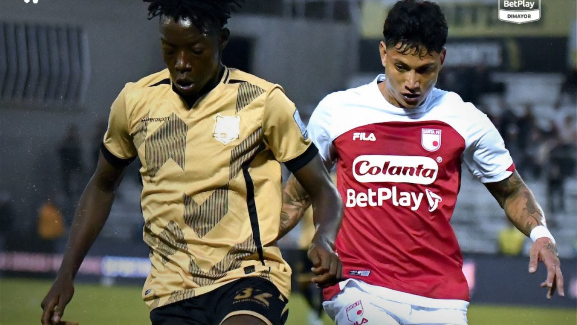 Polémica jugada en Águilas Doradas vs Santa Fe desató toda la polémica