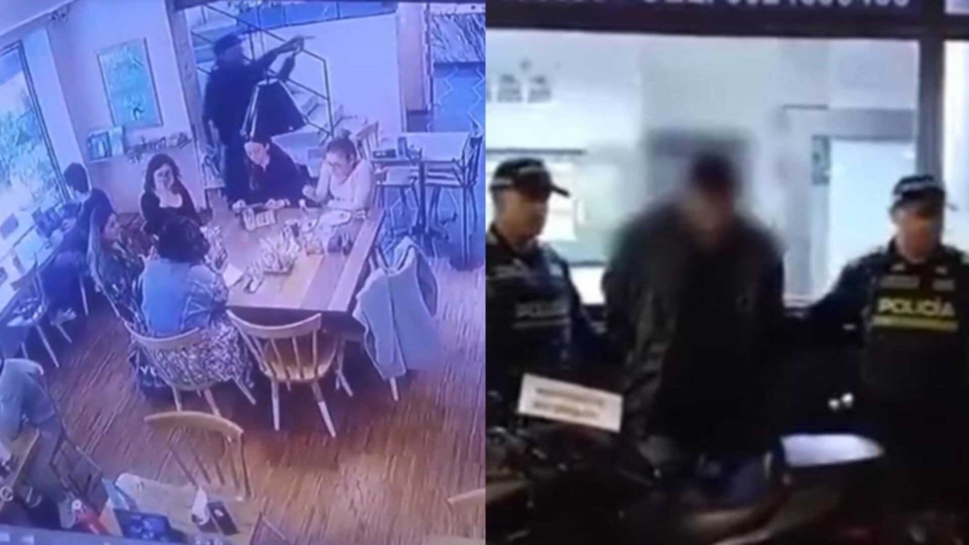 Capturan a uno de los ladrones del restaurante en Chapinero.
