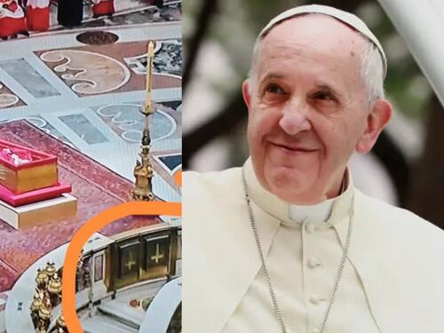 ¿Graban símbolos satánicos previo al funeral del papa Francisco?