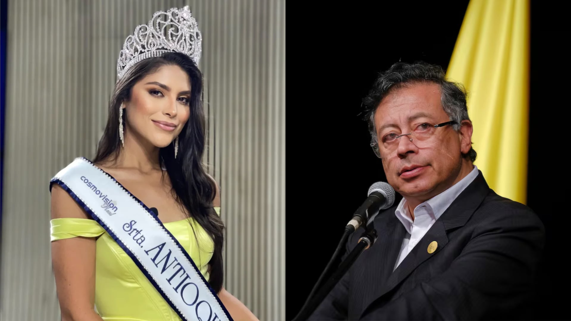 Laura Gallego y Gustavo Petro