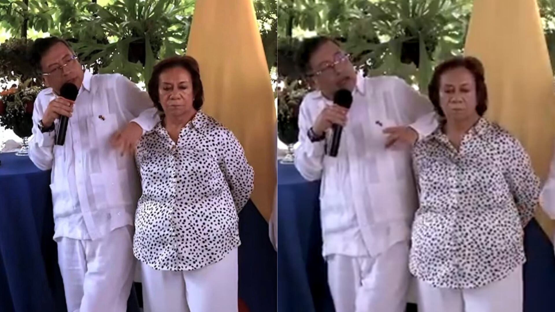 El presidente Petro utilizó a la nueva canciller de Colombia como ‘mueble’ para recostarse durante su discurso en Haití