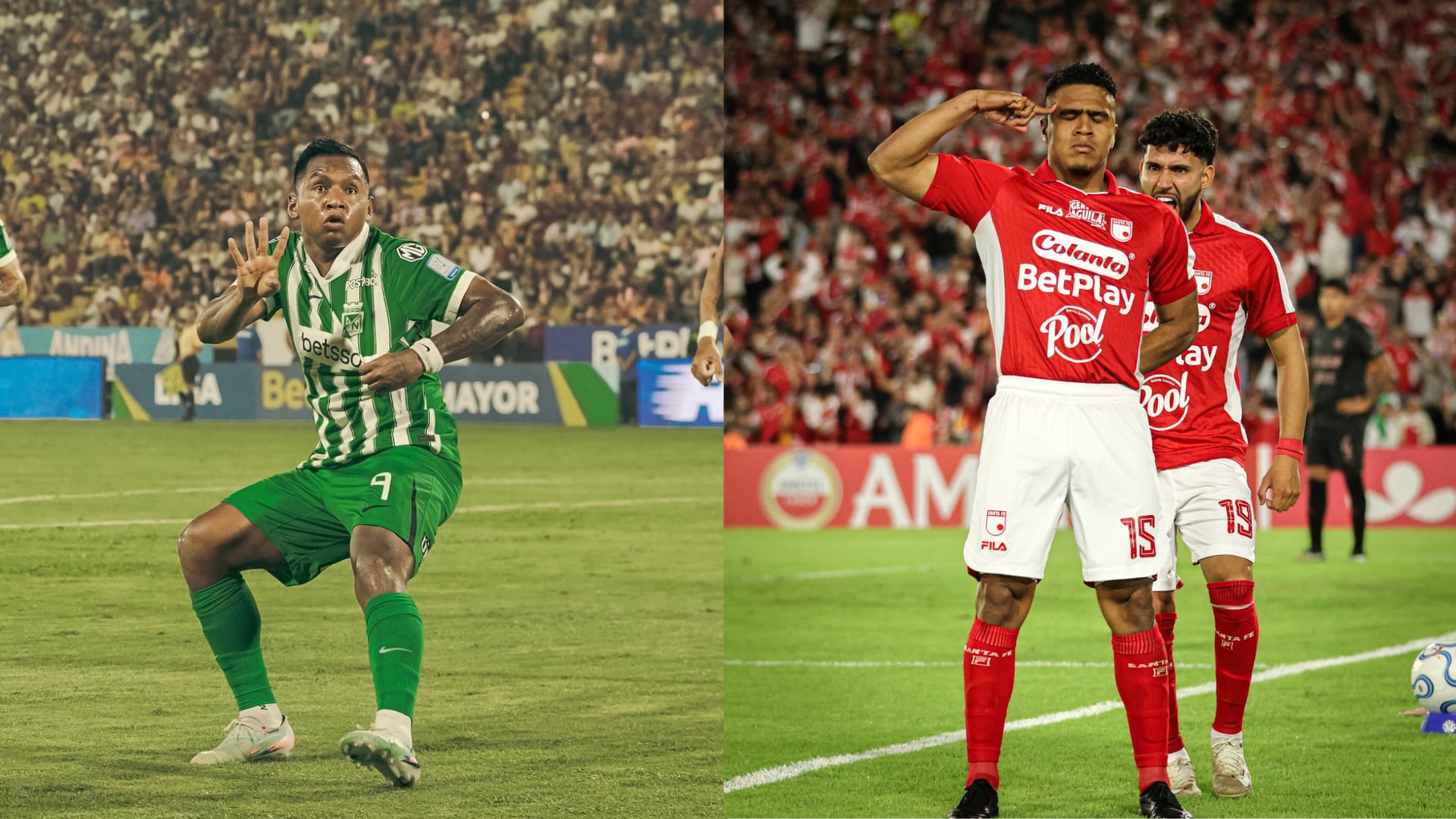 Nacional y Santa Fe - Fotos: Redes sociales de los equipos el 21 de mayo del 2026