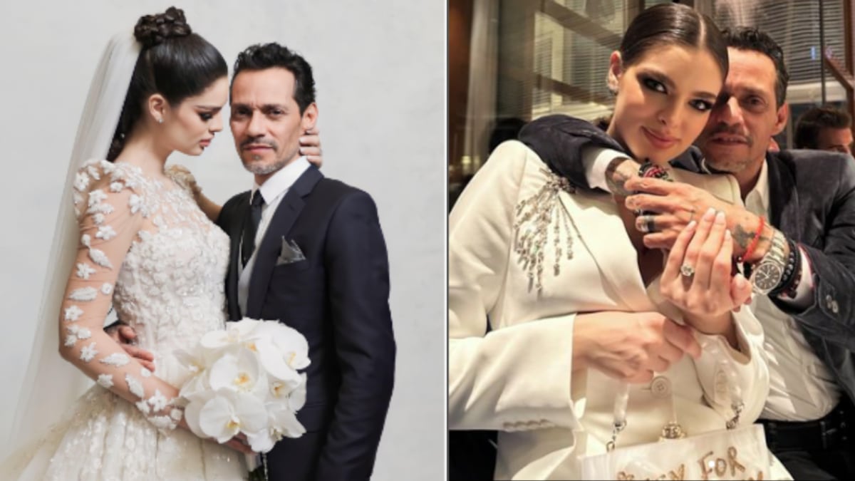 Marc Anthony y Nadia Ferreira se convirtieron en marido y mujer.