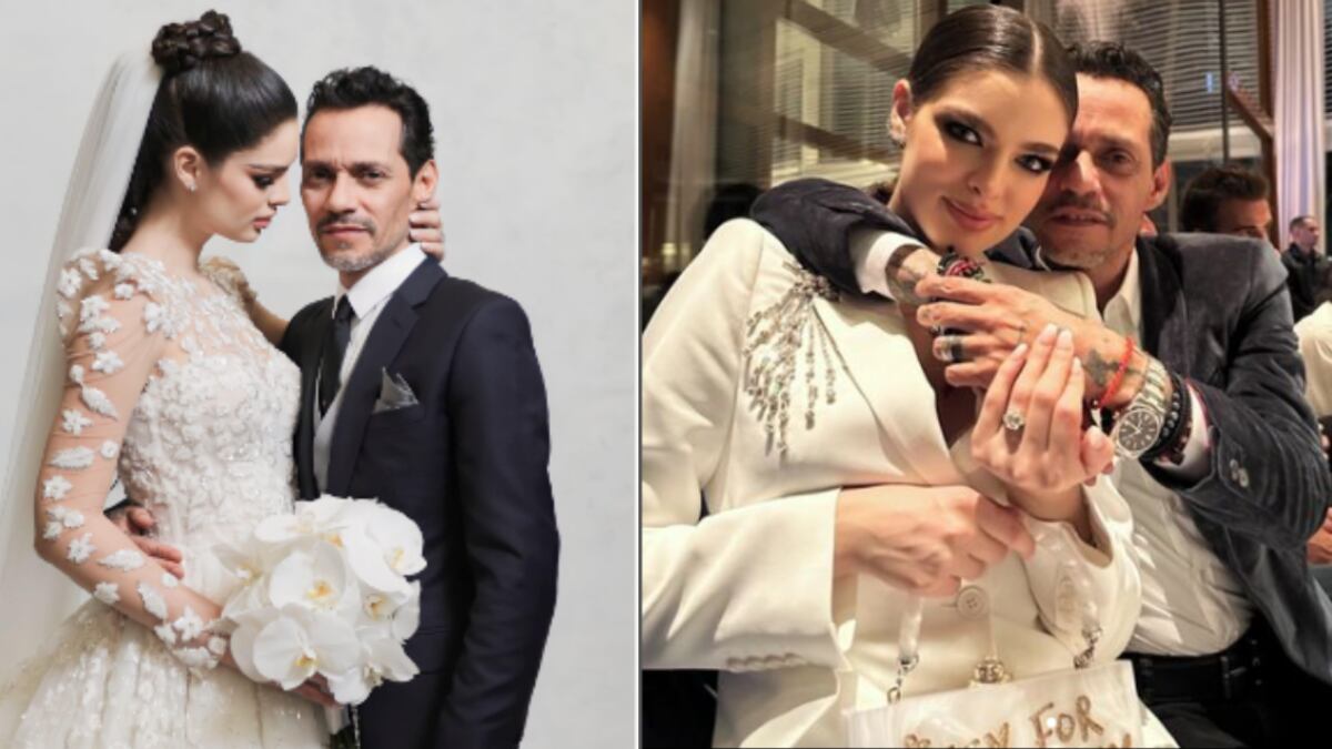 Marc Anthony y Nadia Ferreira se convirtieron en marido y mujer.