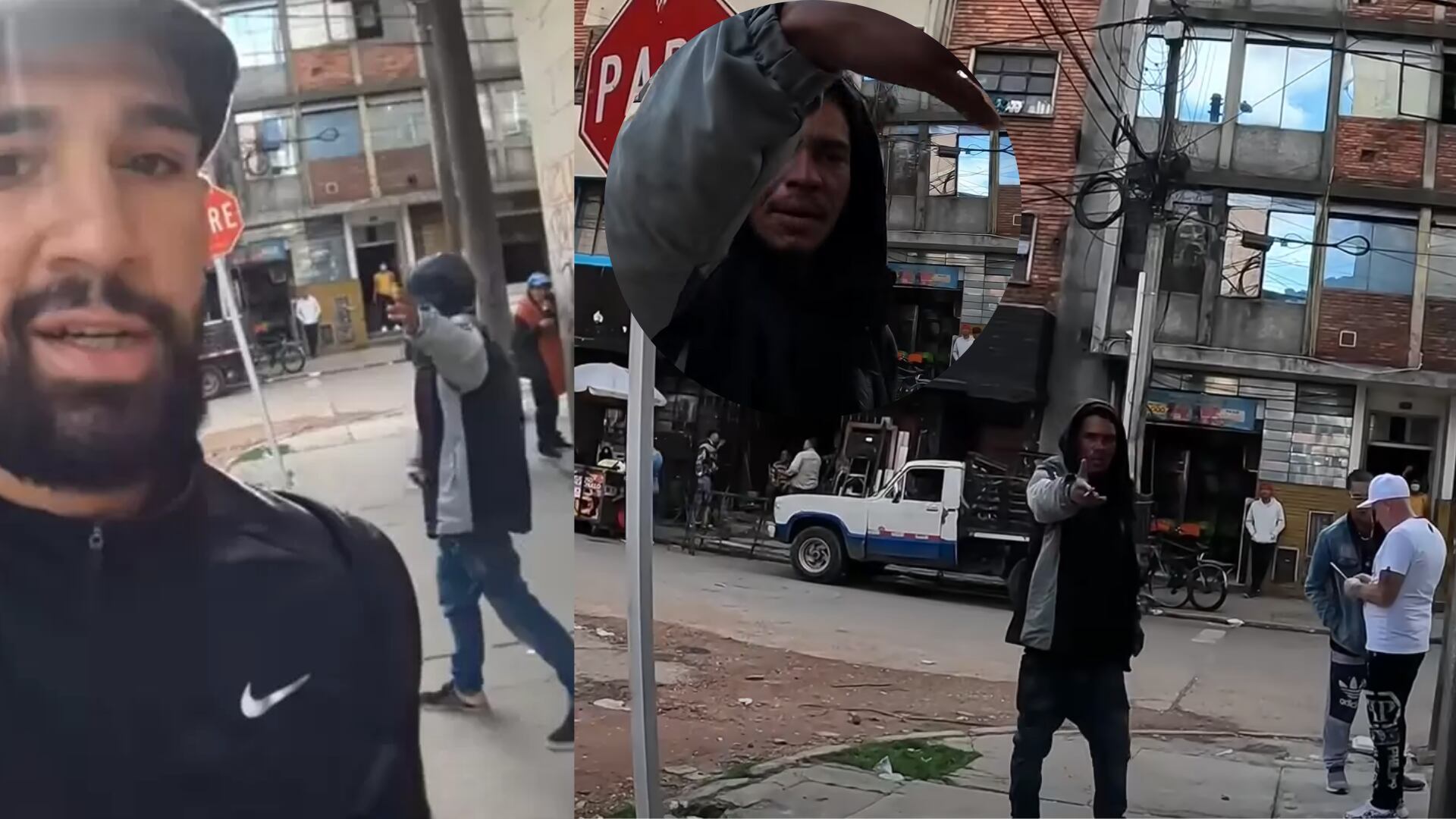 Extranjero acosado en el centro de Bogotá por pandilla