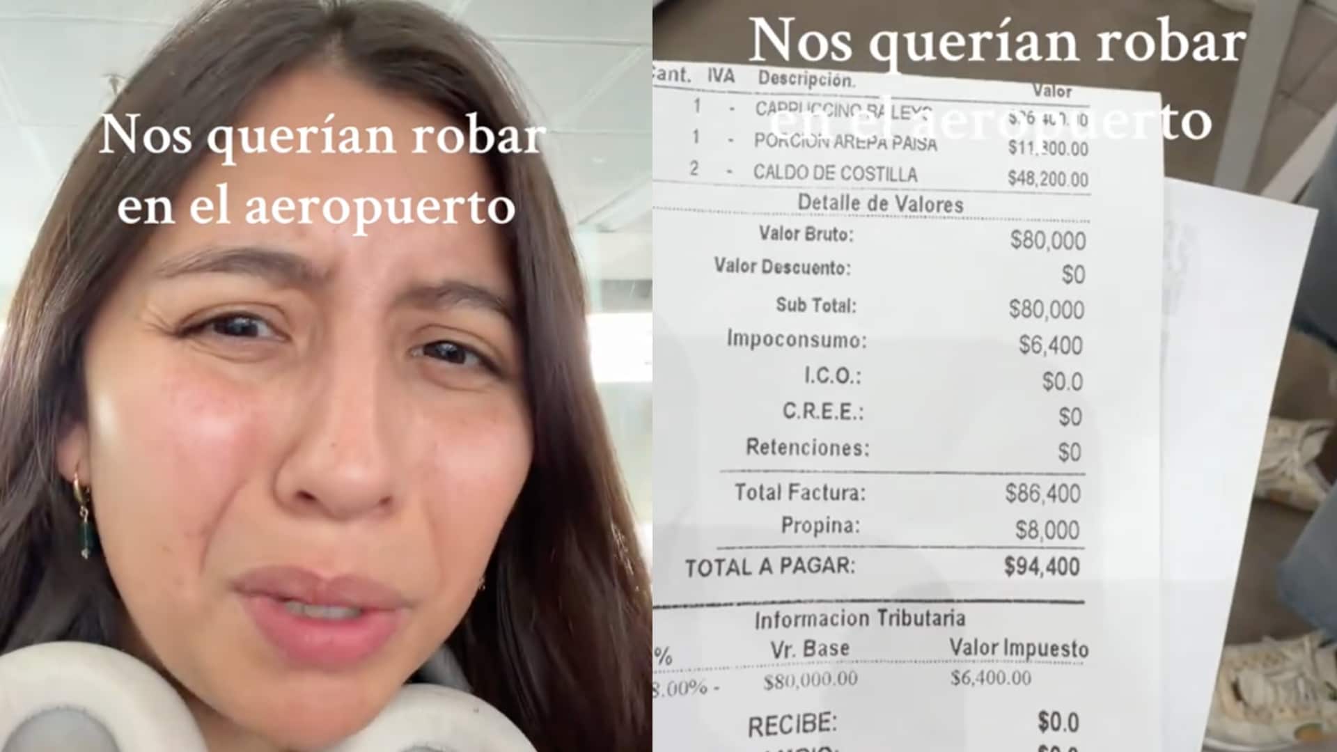 Influencer expuso robo en el Aeropuerto el Dorado