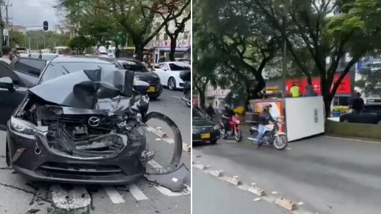 Grave accidente El Poblado
