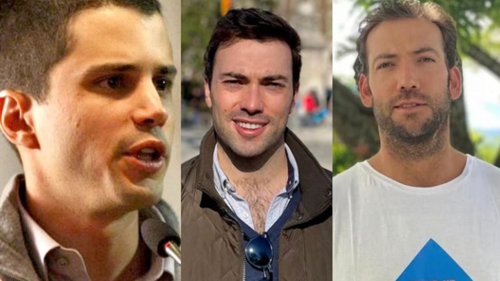 Tomás Uribe, Esteban Santos y Martín Santos.