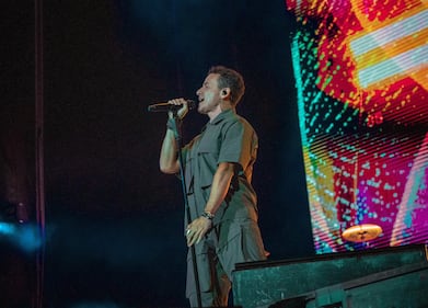 Fonseca, el artista colombiano durante el Festival Cordillera 2024