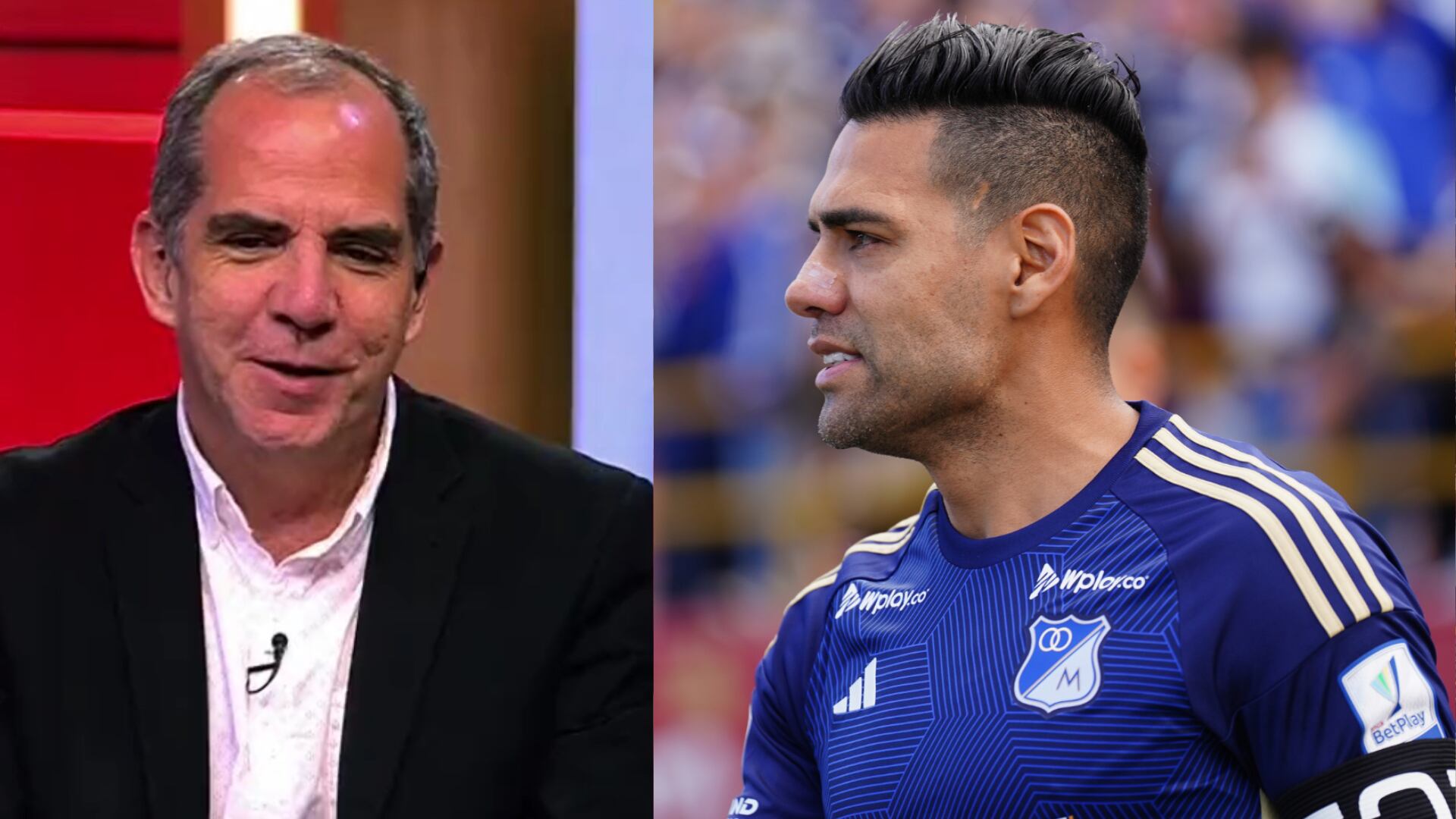 Luis Arturo Henao y Falcao - Fotos: Captura de pantalla de redes sociales y Getty