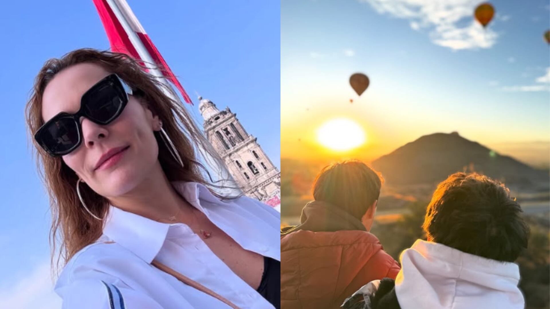 Carolina Acevedo compartió el destino al viajó junto a sus hijos y actual pareja