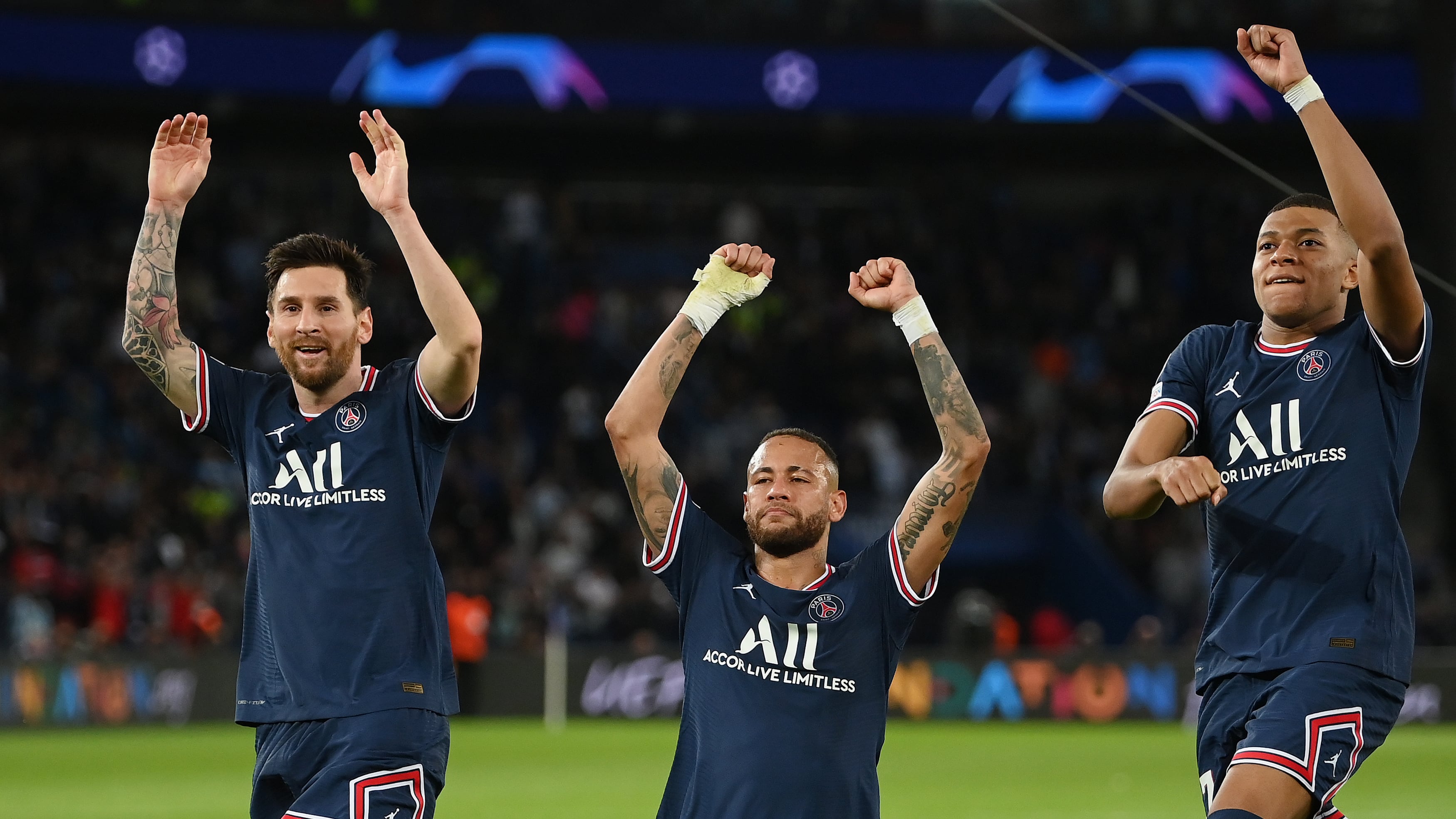 Messi, Neymar y Mbappé