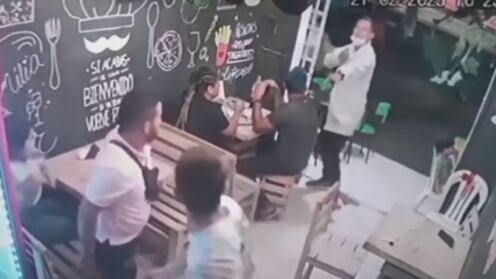 Video de robo a local de comidas rápidas en Soledad, Atlántico.