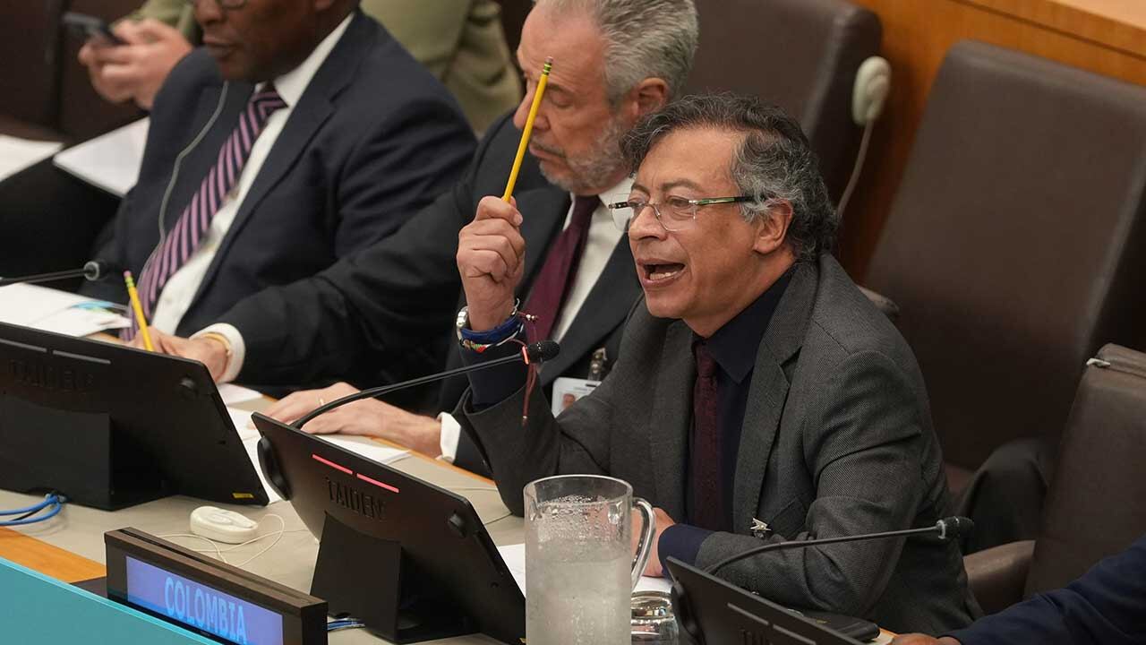 Gustavo Petro en su discurso ante las Naciones Unidas.