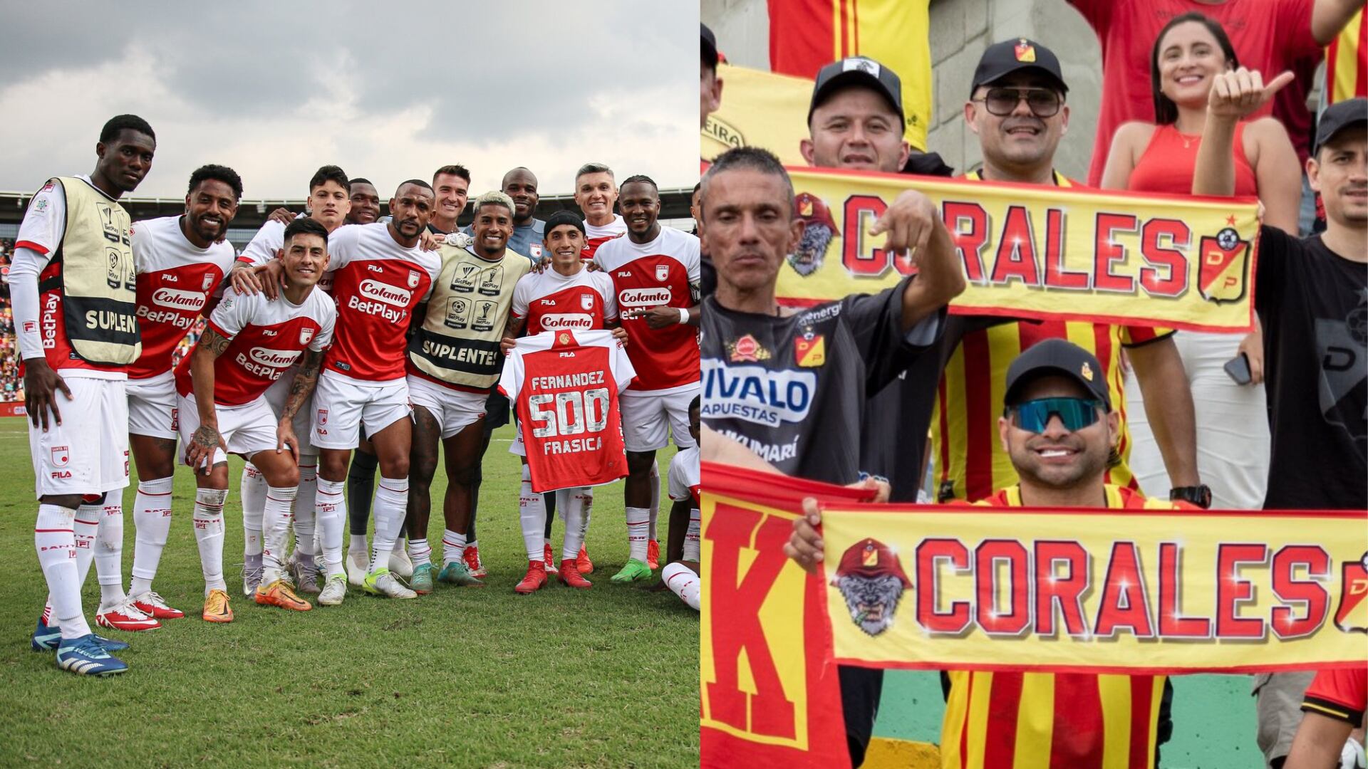 Santa Fe y Deportivo Pereira - Fotos: Redes sociales de los equipos