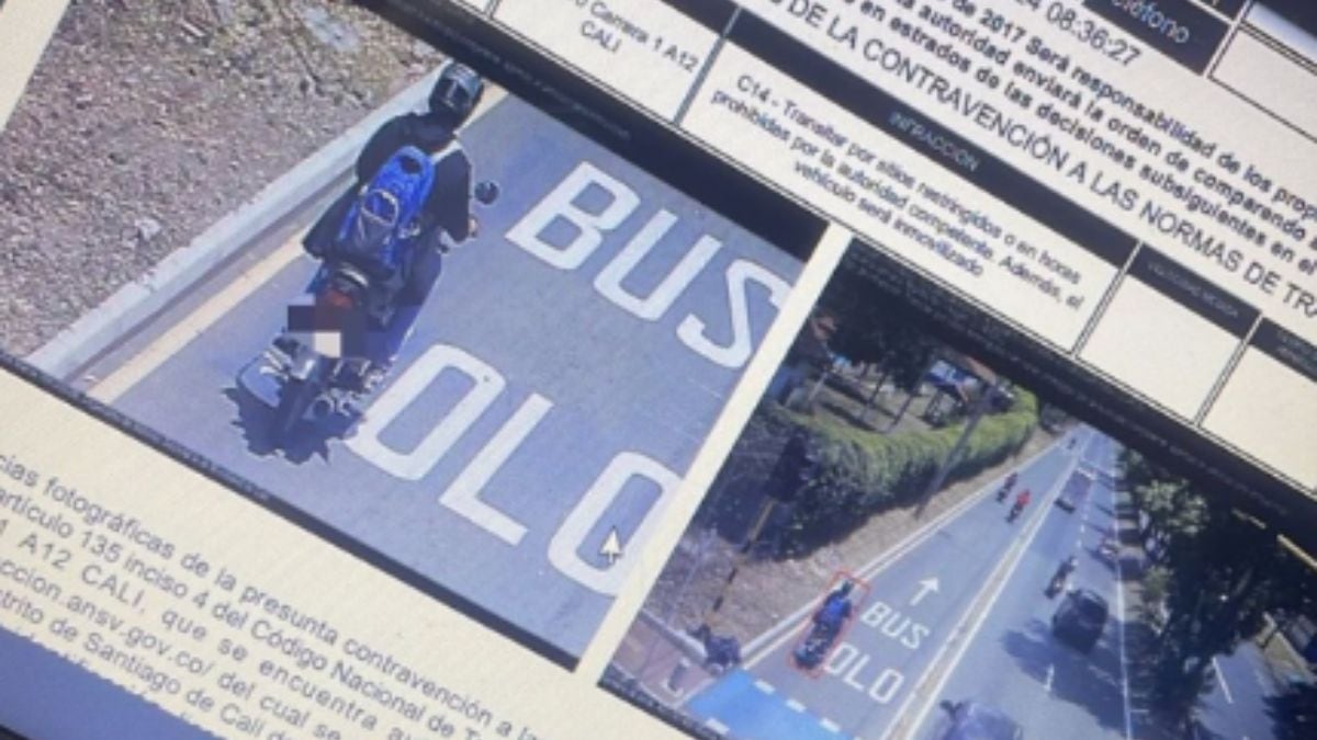 Ya hay infractores de la fotodetección del carril exclusivo del MÍO en Cali.