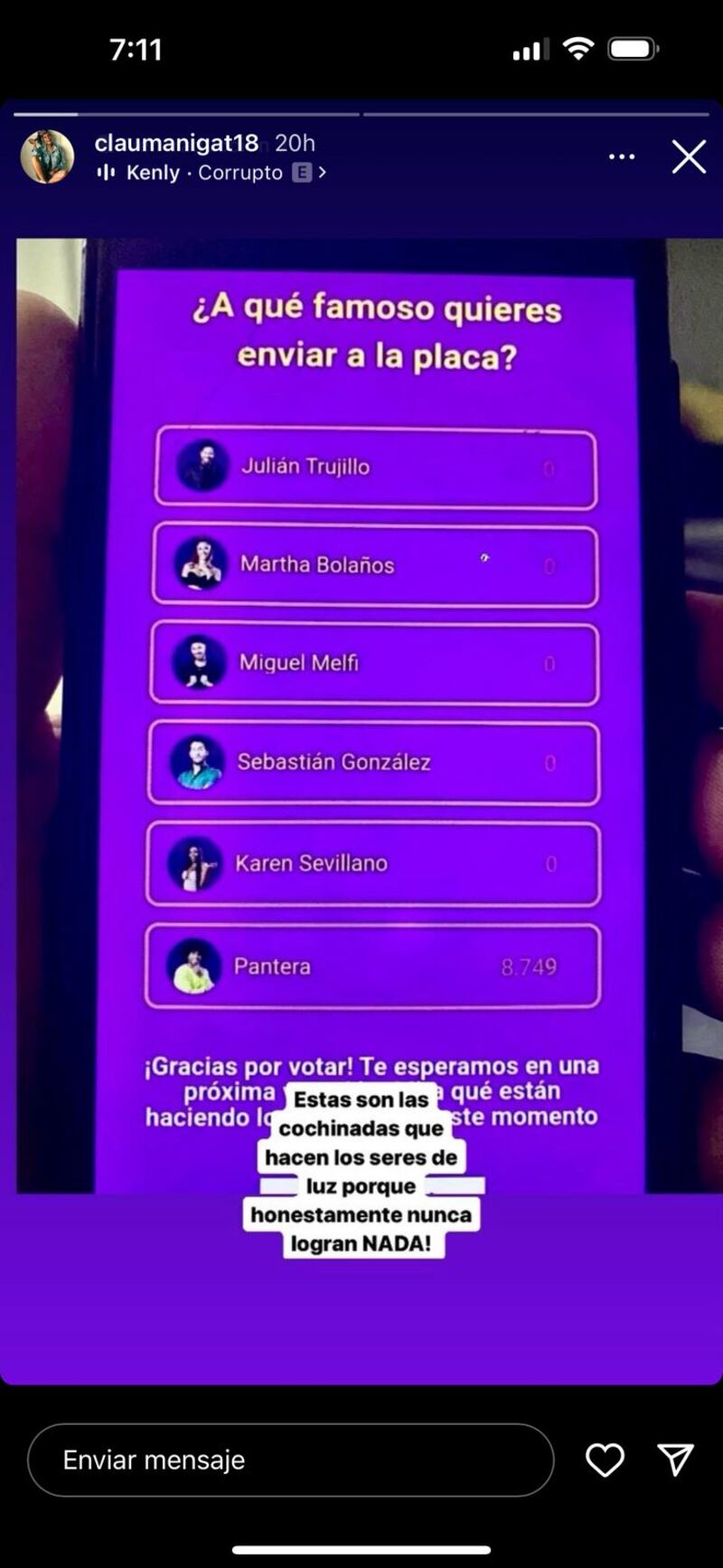 Claudette expuso con pruebas las trampas de los seguidores del Team Galáctico