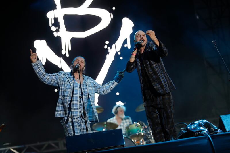 Bersuit Vergarabat, de Argentina, durante su presentación en Rock al Parque 2022 en Bogotá.