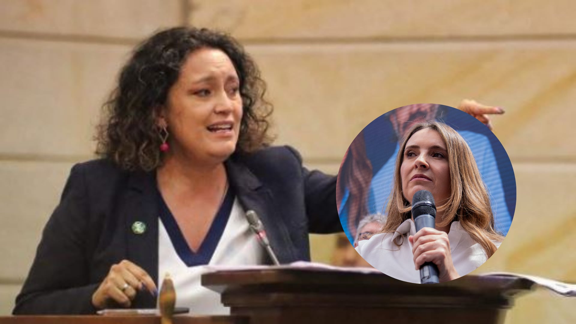 Angélica Lozano y Paloma Valencia.