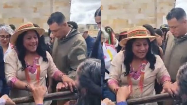 Foto “Una decisión libre y democrática”: el llamado de Aída Quilcué tras ejercer su derecho al voto.