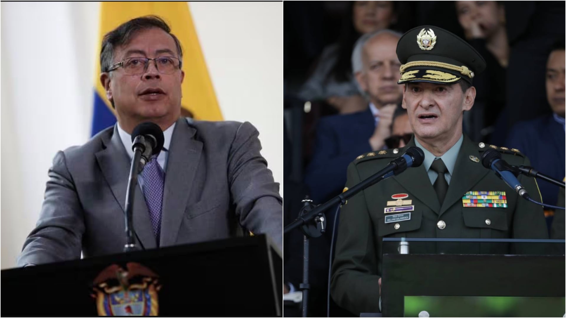 Supuesto golpe de Estado a Petro: ¿Quién originó la polémica y que ha dicho la Policía Nacional? (Gustavo Petro y William Salamanca -- archivo MWN)