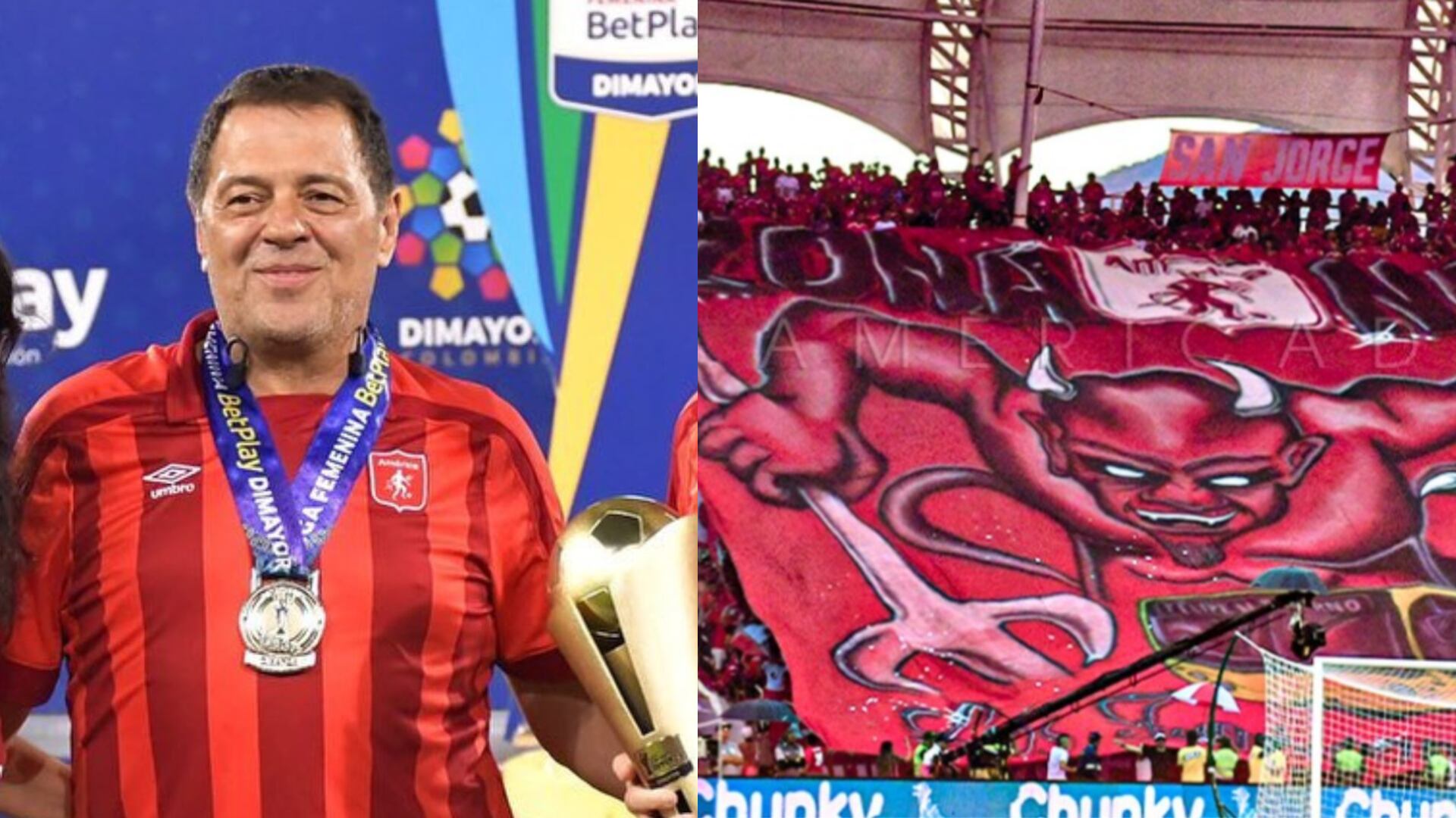 Tulio Gómez y América - Fotos: Redes sociales