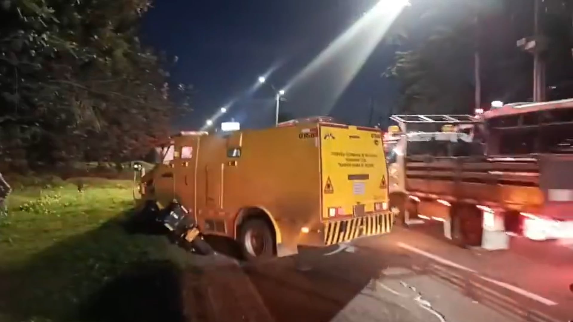 Accidente de carro de valores en Bogotá
