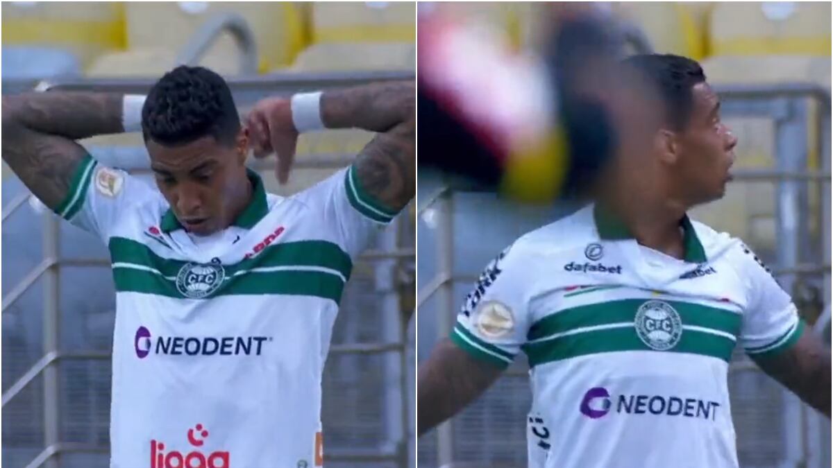 Alef Manga celebró provocando la tribuna rival que estaba vacía