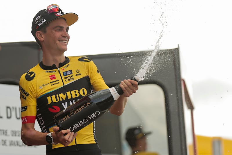 Sepp Kuss dejó boquiabiertos a muchos con su sediento festejo en La Vuelta a España