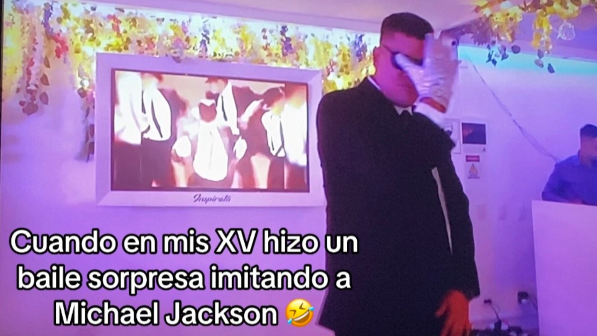 Eduardo Luis bailó como Michael Jackson en fiesta de 15 de su hija