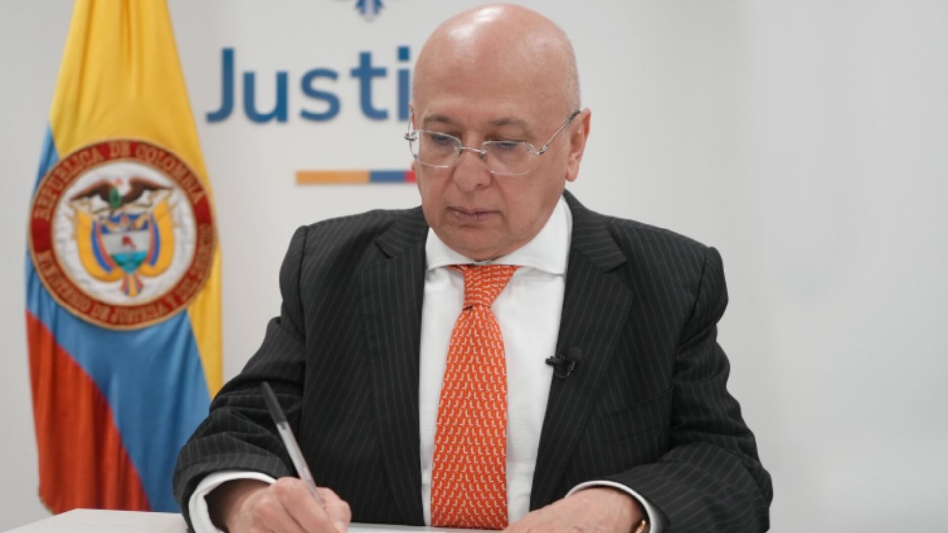 Ministro de Justicia, Eduardo Montealegre.