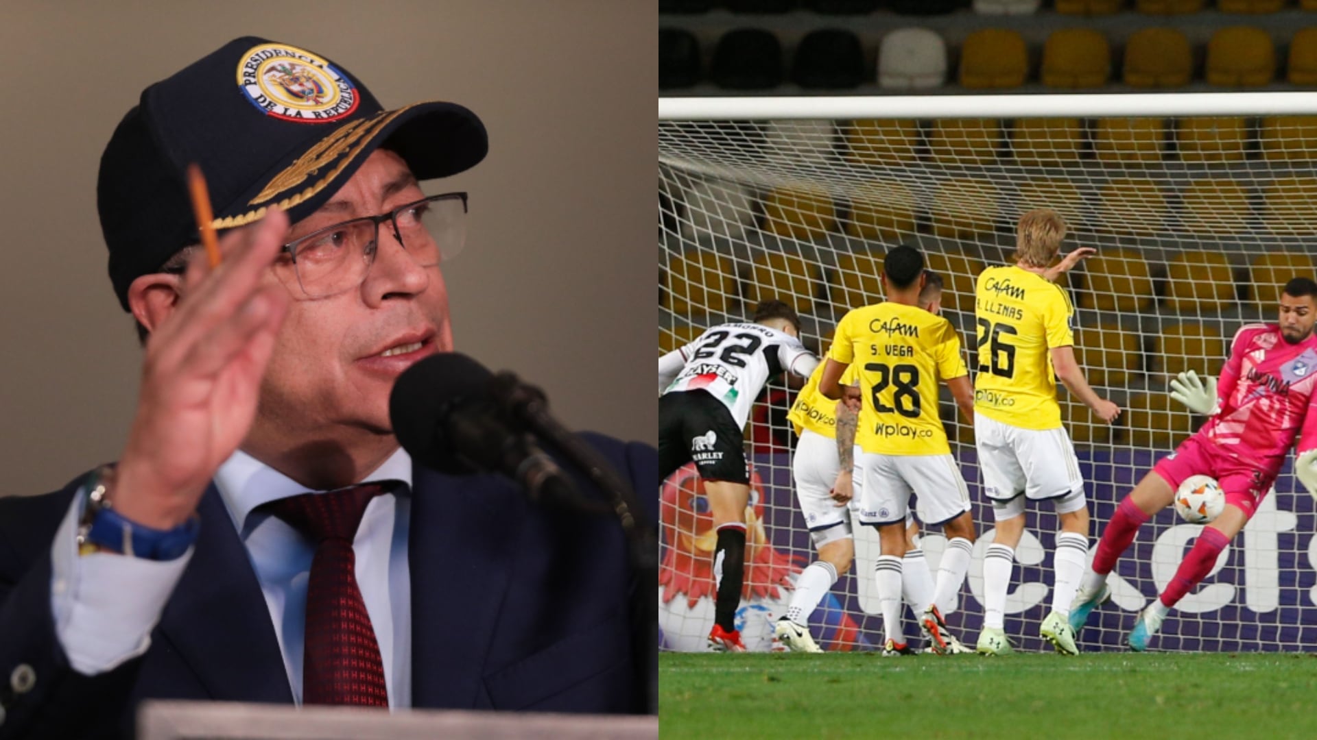 El presidente Gustavo Petro le habría hecho una petición a la Conmebol para el partido de Millonarios y Palestino.