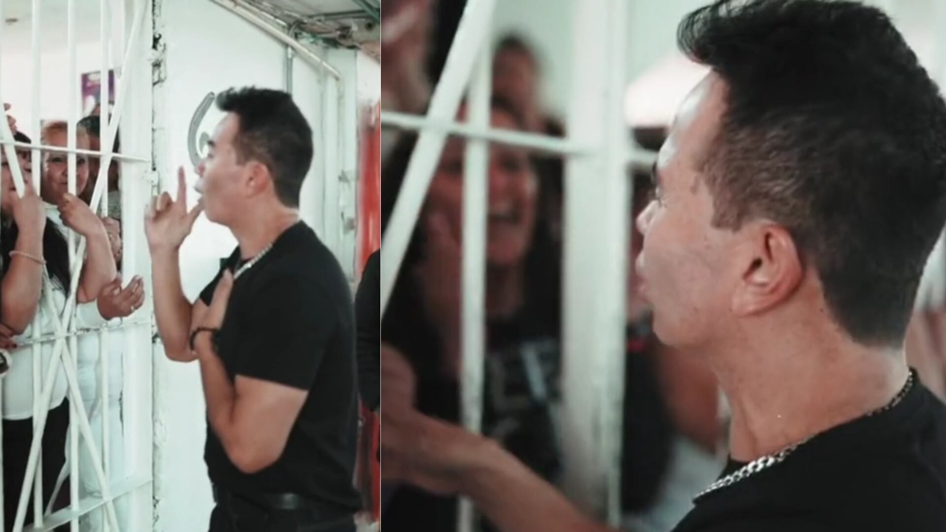 Jhonny Rivera sorprendió con concierto a reclusas de El Buen Pastor en Bogotá