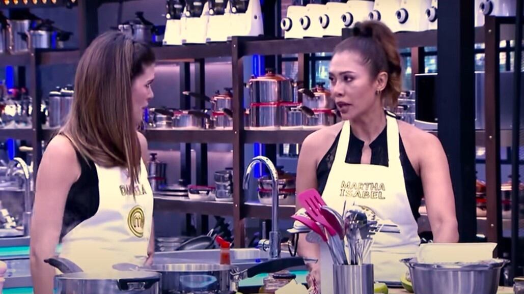 Martha Isabel Bolaños y Daniela Tapia se dieron malas caras según algunos participantes de 'MasterChef Celebrity Colombia'