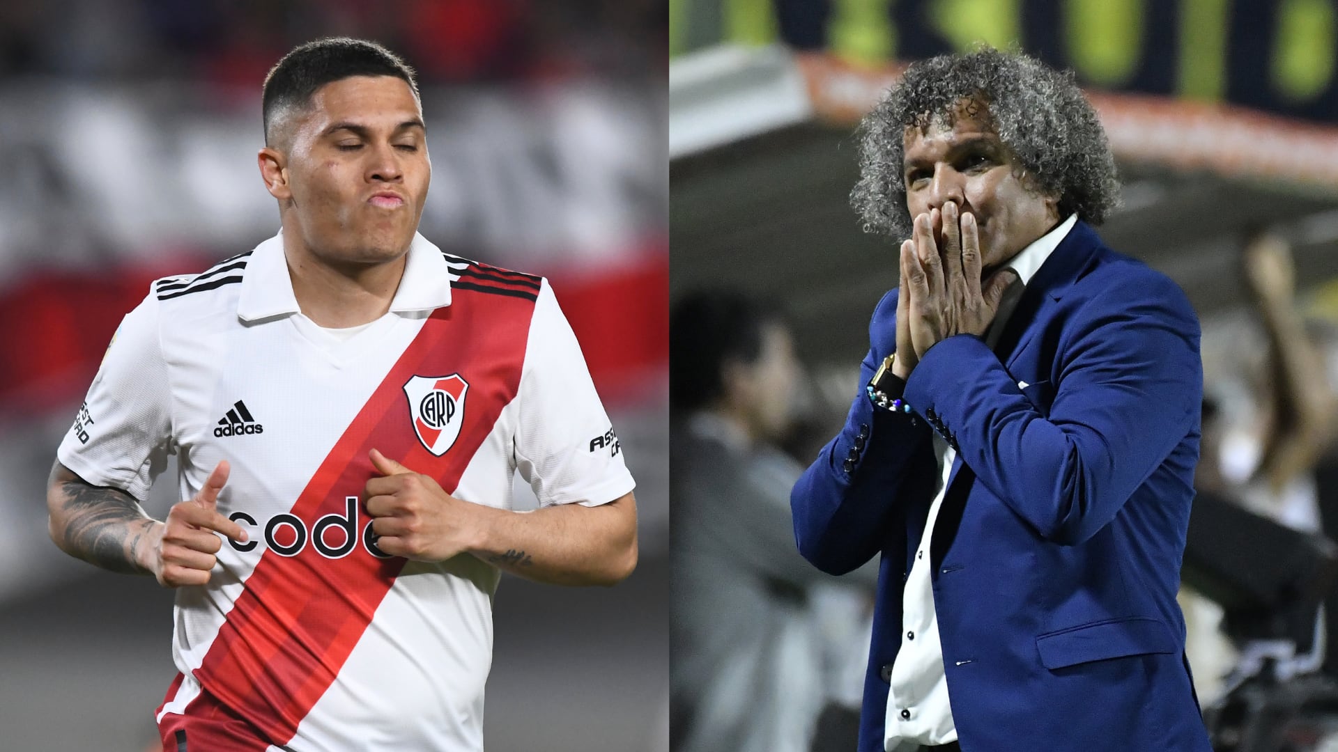 Mensajes de Juan Fernando Quintero y Alberto Gamero