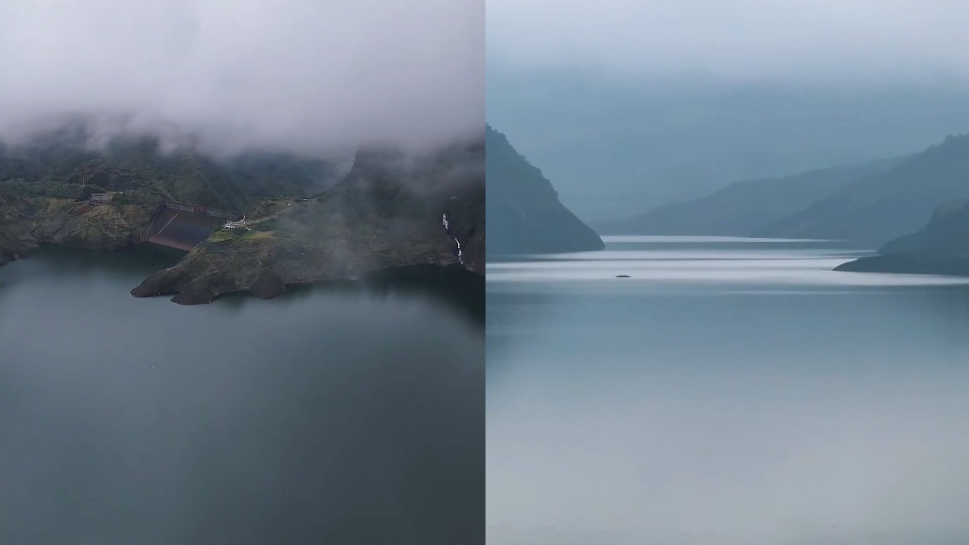 Embalses del Sistema Chingaza tras el levantamiento del racionamiento de agua en Bogotá.