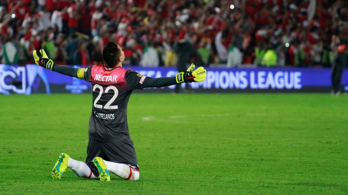 Leandro Castellanos en la final Santa Fe VS Tolima